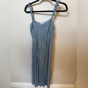 Dry Goods | Dresses | Dry Goods Green And White Floral Midi Dress Size S |  Poshmark